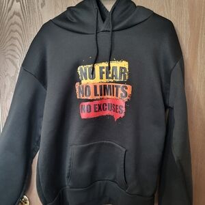 Black Hoodie with Bold Graphic Print